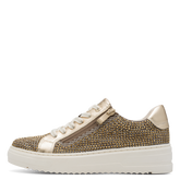 Marco Tozzi Sneakers med bling gold comb